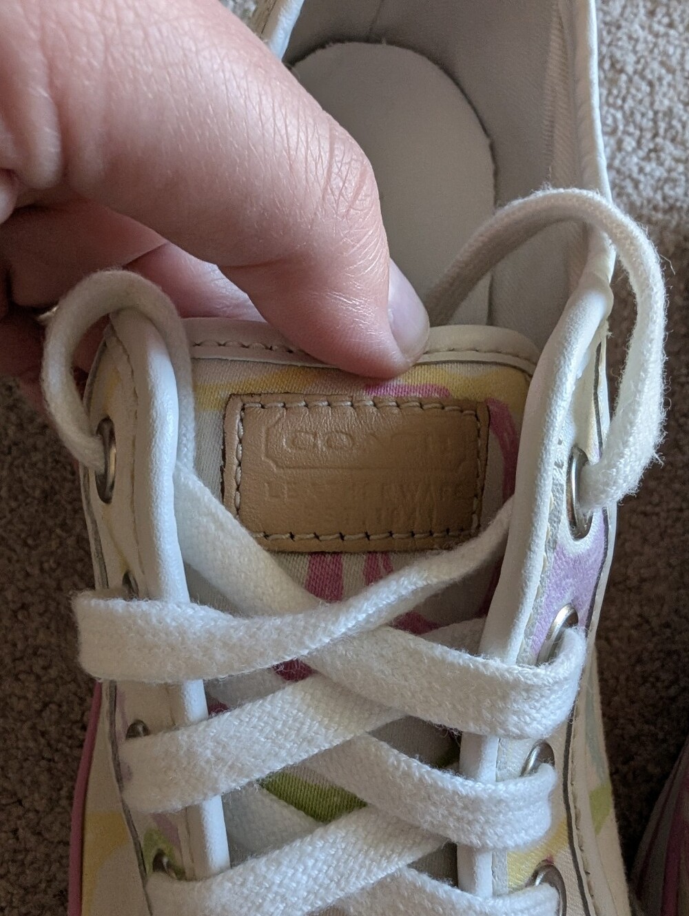 Rare Coach Dee Y2K Low Top Canvas tennis Sneakers - Picture 4 of 9